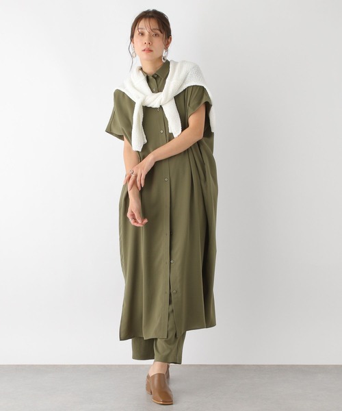 LEPSIM(レプシィム)の「マルチメリットロングワンピース 164083(ワンピース・レディース・ネイビー/レッド/カーキ/ブラウン・FREE)」の3枚目の写真