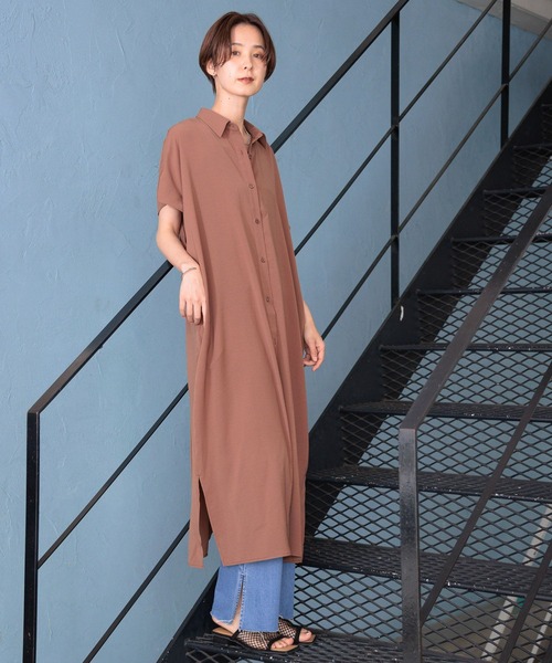 LEPSIM(レプシィム)の「マルチメリットロングワンピース 164083(ワンピース・レディース・ネイビー/レッド/カーキ/ブラウン・FREE)」の6枚目の写真