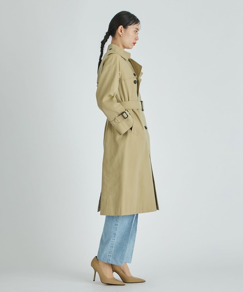 beautiful people（ビューティフルピープル）の「【beautiful people/ビューティフルピープル】ultimate pima THE TRENCH COATE/トレンチコート（トレンチコート・レディース・ベージュ・X-SMALL/SMALL）」の8枚目の写真