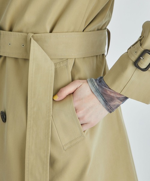 beautiful people（ビューティフルピープル）の「【beautiful people/ビューティフルピープル】ultimate pima THE TRENCH COATE/トレンチコート（トレンチコート・レディース・ベージュ・X-SMALL/SMALL）」の5枚目の写真