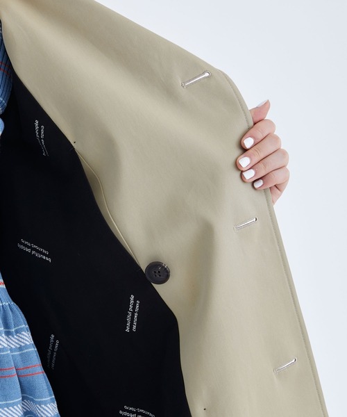 beautiful people（ビューティフルピープル）の「【beautiful people/ビューティフルピープル】ultimate pima THE TRENCH COATE/トレンチコート（トレンチコート・レディース・ベージュ・X-SMALL/SMALL）」の19枚目の写真