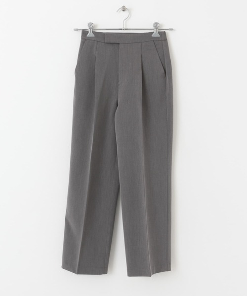 SENSE OF PLACE by URBAN RESEARCH（センスオブプレイスバイアーバンリサーチ）の「センタープレスストレートパンツ（スラックス・レディース・ブラック/ライトベージュ/チャコールグレー・X-SMALL/SMALL/MEDIUM/TALL）」の5枚目の写真