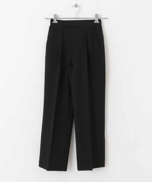 SENSE OF PLACE by URBAN RESEARCH（センスオブプレイスバイアーバンリサーチ）の「センタープレスストレートパンツ（スラックス・レディース・ブラック/ライトベージュ/チャコールグレー・X-SMALL/SMALL/MEDIUM/TALL）」の18枚目の写真