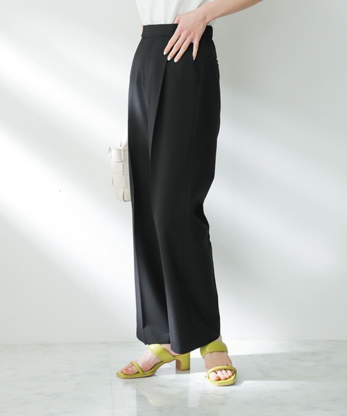 SENSE OF PLACE by URBAN RESEARCH（センスオブプレイスバイアーバンリサーチ）の「センタープレスストレートパンツ（スラックス・レディース・ブラック/ライトベージュ/チャコールグレー・X-SMALL/SMALL/MEDIUM/TALL）」の20枚目の写真