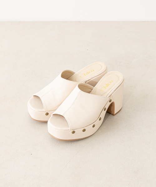 Chico(チコ)の「チャンキーヒールサボサンダル(サンダル・レディース・ブラック/アイボリー・SMALL/MEDIUM/LARGE)」の16枚目の写真