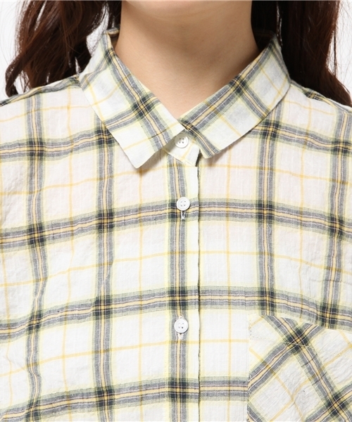 WHO'S WHO gallery(フーズフーギャラリー)の「ビッグチェックシャツ(シャツ/ブラウス・レディース・ホワイト・FREE)」の9枚目の写真