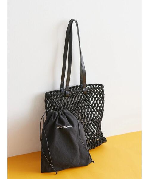 AMERICAN HOLIC（アメリカンホリック）の「マクラメトートバッグ B（トートバッグ・レディース・ブラック・FREE）」の15枚目の写真
