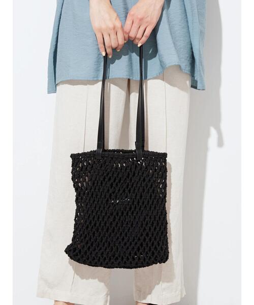 AMERICAN HOLIC（アメリカンホリック）の「マクラメトートバッグ B（トートバッグ・レディース・ブラック・FREE）」の9枚目の写真