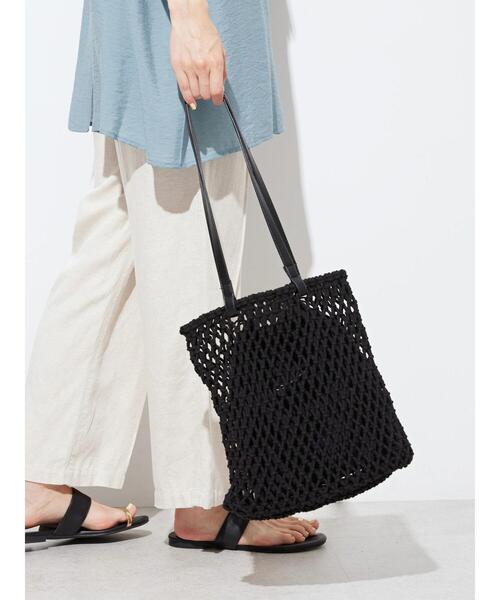 AMERICAN HOLIC（アメリカンホリック）の「マクラメトートバッグ B（トートバッグ・レディース・ブラック・FREE）」の10枚目の写真