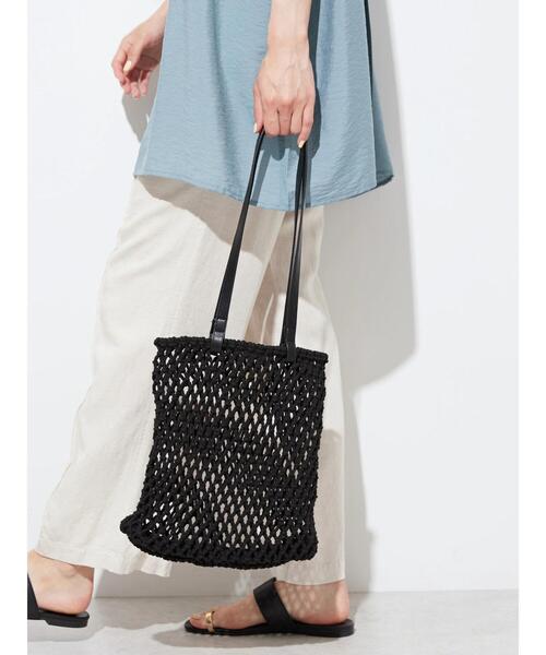 AMERICAN HOLIC（アメリカンホリック）の「マクラメトートバッグ B（トートバッグ・レディース・ブラック・FREE）」の12枚目の写真