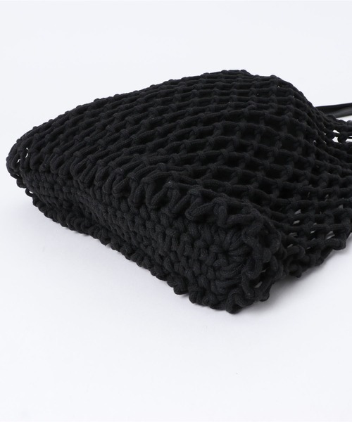 AMERICAN HOLIC（アメリカンホリック）の「マクラメトートバッグ B（トートバッグ・レディース・ブラック・FREE）」の3枚目の写真