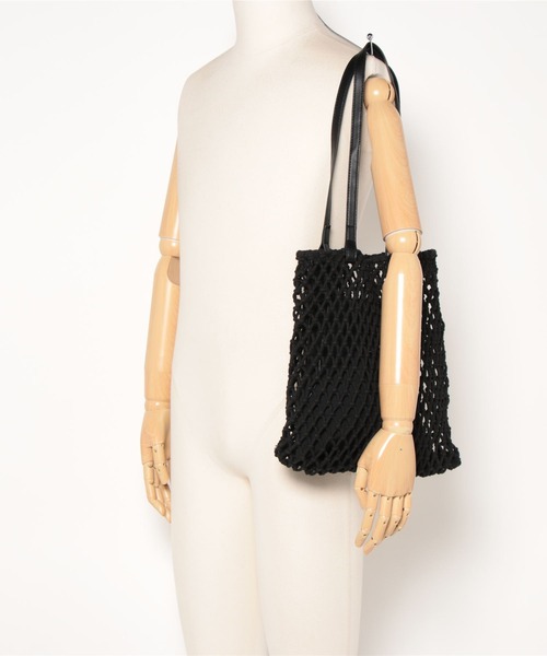 AMERICAN HOLIC（アメリカンホリック）の「マクラメトートバッグ B（トートバッグ・レディース・ブラック・FREE）」の5枚目の写真
