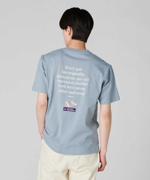 CONVERSE(コンバース)の「【CONVERSE】プリントTシャツ(Tシャツ/カットソー・メンズ・キナリ/その他1/サックスブルー/ブラック/ホワイト/グリーン/フューシャピンク/オフホワイト・XL/S/L/M)」の6枚目の写真