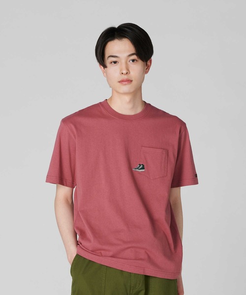 CONVERSE(コンバース)の「【CONVERSE】プリントTシャツ(Tシャツ/カットソー・メンズ・キナリ/その他1/サックスブルー/ブラック/ホワイト/グリーン/フューシャピンク/オフホワイト・XL/S/L/M)」の7枚目の写真