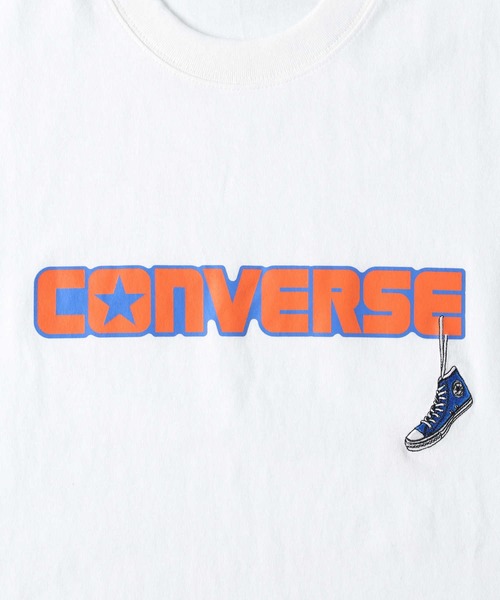 CONVERSE(コンバース)の「【CONVERSE】プリントTシャツ(Tシャツ/カットソー・メンズ・キナリ/その他1/サックスブルー/ブラック/ホワイト/グリーン/フューシャピンク/オフホワイト・XL/S/L/M)」の19枚目の写真