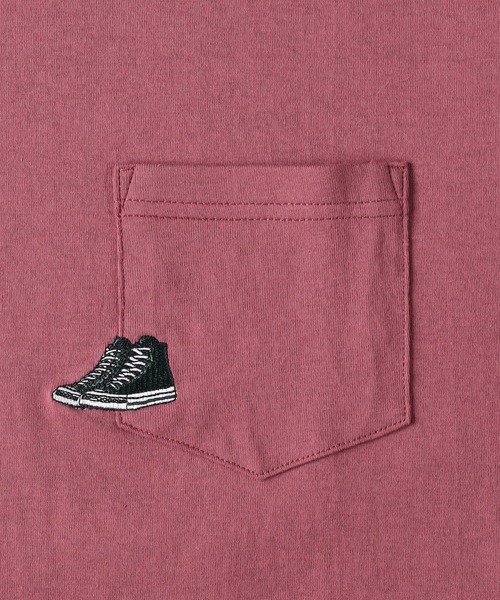 CONVERSE(コンバース)の「【CONVERSE】プリントTシャツ(Tシャツ/カットソー・メンズ・キナリ/その他1/サックスブルー/ブラック/ホワイト/グリーン/フューシャピンク/オフホワイト・XL/S/L/M)」の13枚目の写真