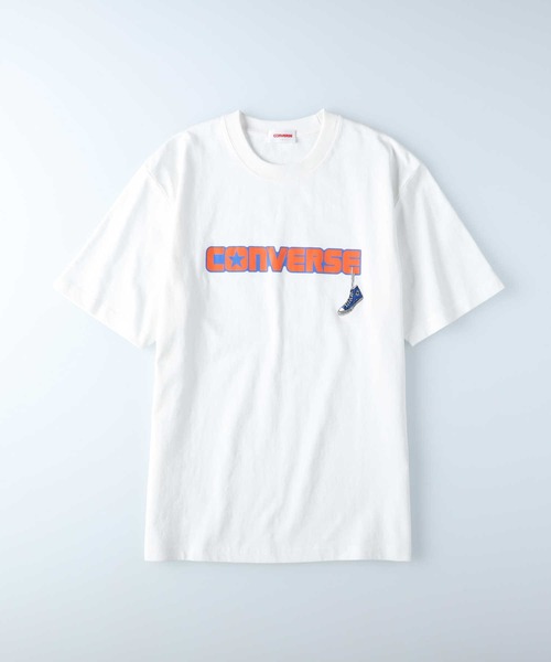 CONVERSE(コンバース)の「【CONVERSE】プリントTシャツ(Tシャツ/カットソー・メンズ・キナリ/その他1/サックスブルー/ブラック/ホワイト/グリーン/フューシャピンク/オフホワイト・XL/S/L/M)」の17枚目の写真