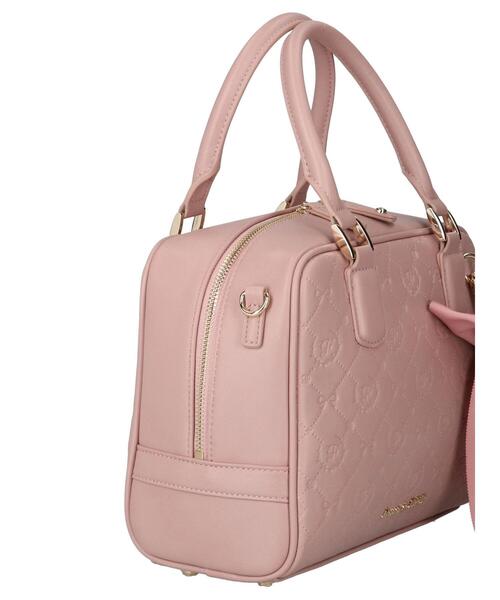 Maison de FLEUR(メゾンドフルール)の「モノグラムリボンチャームボストンバッグ(ボストンバッグ・レディース・ピンク/ブラック・FREE)」の13枚目の写真