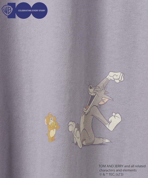 niko and...（ニコアンド）の「【ワーナー・ブラザース】Tom and JerryコラボアソートプリントT（Tシャツ/カットソー・メンズ・ピンク/ライトパープル/オフホワイト・LARGE/MEDIUM）」の13枚目の写真