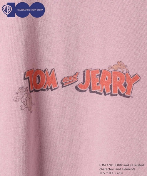 niko and...（ニコアンド）の「【ワーナー・ブラザース】Tom and JerryコラボアソートプリントT（Tシャツ/カットソー・メンズ・ピンク/ライトパープル/オフホワイト・LARGE/MEDIUM）」の14枚目の写真