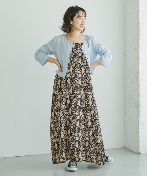 ITEMS URBANRESEARCH（アイテムズ アーバンリサーチ）の「クロップドロングスリーブシャツ（シャツ/ブラウス・レディース・ホワイト/ライトブルー/ブラック・FREE）」の14枚目の写真