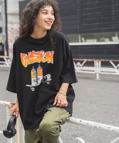 VISION STREET WEAR USA製 半袖 グラフィックシャツ M VISION STREET WEAR グラフィックTシャツ メンズ