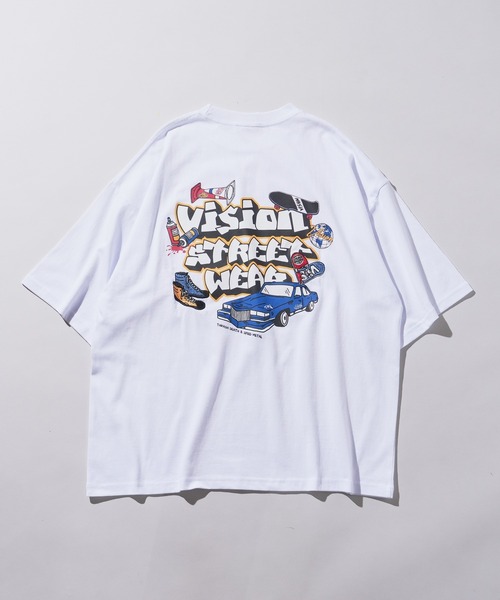 VISION STREET WEAR(ヴィジョンストリートウェア)の「WEGO/VISIONグラフィックT(Tシャツ/カットソー・メンズ・ブラック/ホワイト/ホワイト系その他/ブラック系その他・MEDIUM/LARGE)」の12枚目の写真
