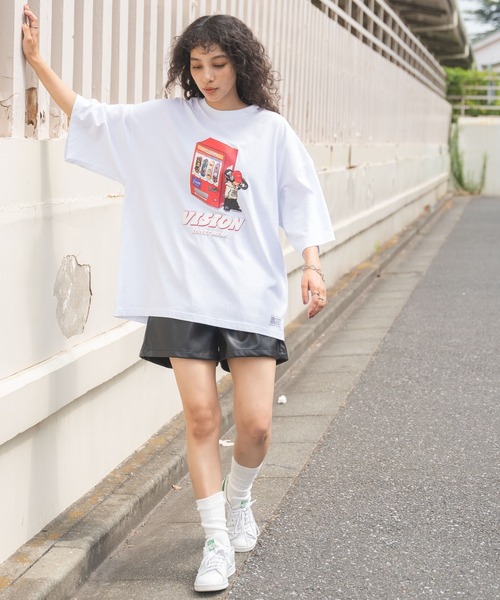 VISION STREET WEAR(ヴィジョンストリートウェア)の「WEGO/VISIONグラフィックT(Tシャツ/カットソー・メンズ・ブラック/ホワイト/ホワイト系その他/ブラック系その他・MEDIUM/LARGE)」の8枚目の写真