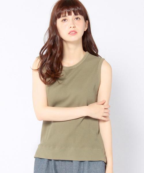 Another Edition(アナザーエディション)の「ワッフルノースリーブ/AEBC COワッフルNSL◆(Tシャツ/カットソー・レディース・ホワイト/オレンジ/オリーブ・フリー)」の16枚目の写真