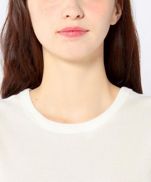 Another Edition(アナザーエディション)の「ワッフルノースリーブ/AEBC COワッフルNSL◆(Tシャツ/カットソー・レディース・ホワイト/オレンジ/オリーブ・フリー)」の8枚目の写真
