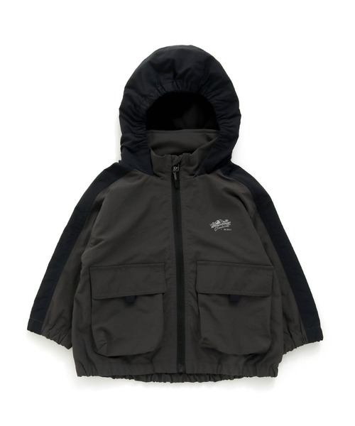 F.O.KIDS（エフオーキッズ）の「F.O.KIDS/エフオーキッズ ウインドブレーカー（ブルゾン・キッズ・グリーン/ブラック/ワインレッド・130/140/120）」の2枚目の写真