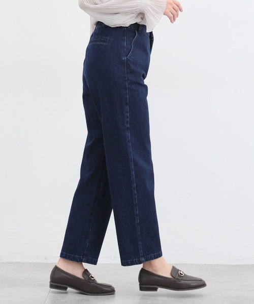 Honeys（ハニーズ）の「デニムストレートパンツ（デニムパンツ・レディース・インディゴブルー/ブラック/ワンウォッシュ/ブルー/ベージュ/アイボリー・L/M/SS/LL/S）」の15枚目の写真