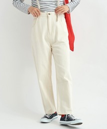 10oz ムラ糸デニム テーパードパンツ