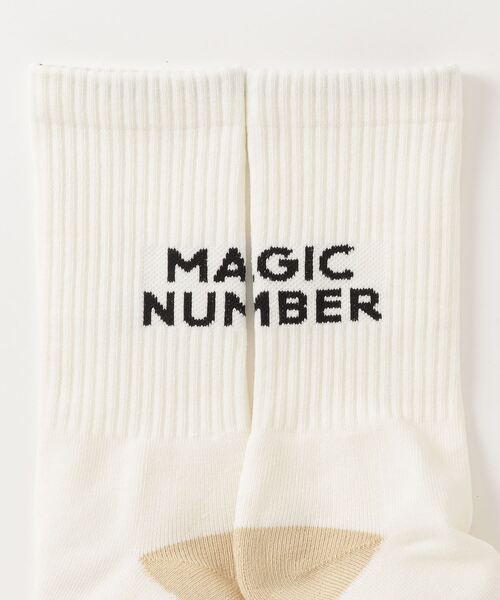 MAGIC NUMBER（マジック ナンバー）の「【MAGIC NUMBER】STOCKLOGO SOCKS（ソックス/靴下・メンズ・オレンジ/ブラック/オフホワイト/ヘザーグレー・FREE）」の5枚目の写真