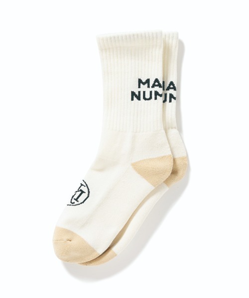 MAGIC NUMBER（マジック ナンバー）の「【MAGIC NUMBER】STOCKLOGO SOCKS（ソックス/靴下・メンズ・オレンジ/ブラック/オフホワイト/ヘザーグレー・FREE）」の2枚目の写真