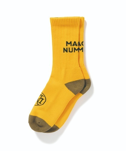 MAGIC NUMBER（マジック ナンバー）の「【MAGIC NUMBER】STOCKLOGO SOCKS（ソックス/靴下・メンズ・オレンジ/ブラック/オフホワイト/ヘザーグレー・FREE）」の4枚目の写真