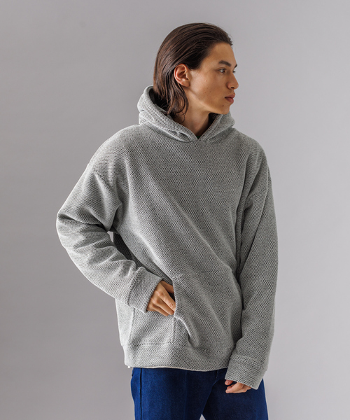 MYSELF ABAHOUSE（マイセルフアバハウス）の「ハニカム 裏起毛 プルオーバー パーカー（パーカー・メンズ・ブラック/ネイビー/アイボリー・LL/M/L）」の2枚目の写真