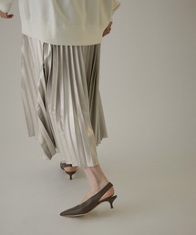 SALON adam et rope' | 【WEB限定】フェイクレザープリーツスカート(スカート)