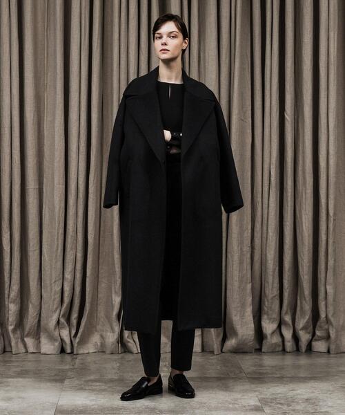 UNTITLED（アンタイトル）の「カシミヤリバーガウンコート（チェスターコート・レディース・ブラック/ブラウン系その他・01/02/03）」の6枚目の写真