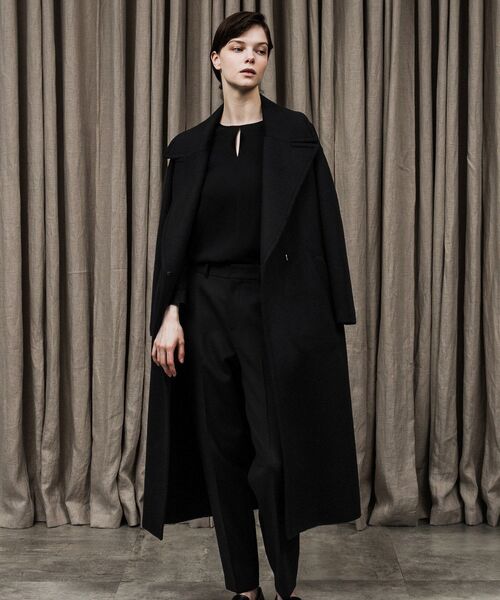UNTITLED（アンタイトル）の「カシミヤリバーガウンコート（チェスターコート・レディース・ブラック/ブラウン系その他・01/02/03）」の7枚目の写真