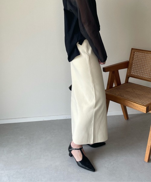 y/m by misato（イムバイミサト）の「総針タイトスカート（スカート・レディース・ブラック/ブルー/アイボリー・FREE）」の7枚目の写真