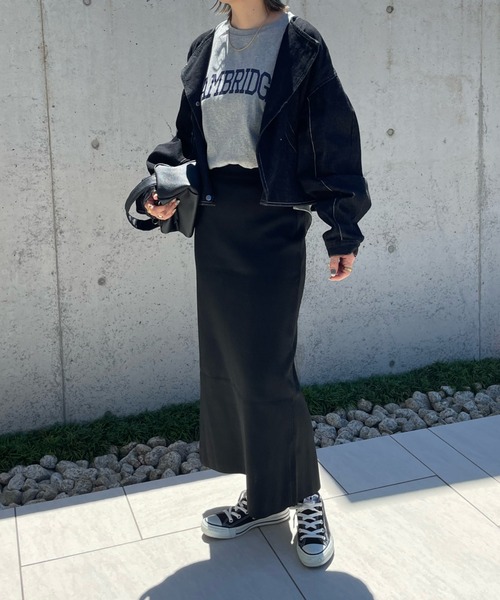 y/m by misato（イムバイミサト）の「総針タイトスカート（スカート