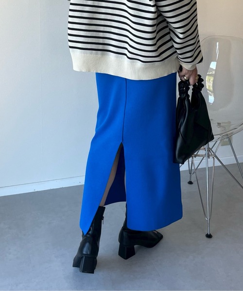 y/m by misato（イムバイミサト）の「総針タイトスカート（スカート・レディース・ブラック/ブルー/アイボリー・FREE）」の11枚目の写真