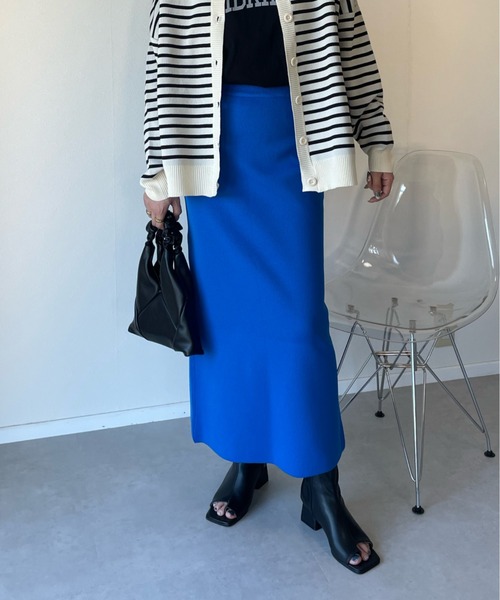 y/m by misato（イムバイミサト）の「総針タイトスカート（スカート・レディース・ブラック/ブルー/アイボリー・FREE）」の17枚目の写真