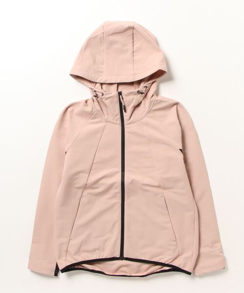 TIGORA（ティゴラ）の「ティゴラ TIGORA 撥水ウーブンフードジャケット（その他アウター・レディース・ホワイト/スモークピンク・L/M/XL/S）」の2枚目の写真