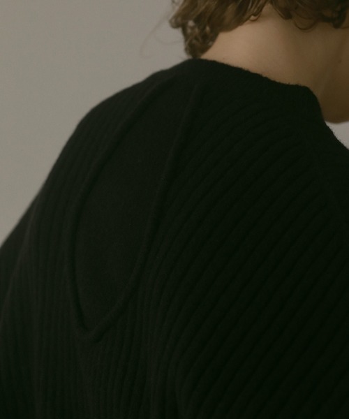 MANOF(マノフ)の「DROP DESIGN KNIT TOPS(ニット/セーター・レディース・ホワイト/グリーン/ブラック・S/M)」の20枚目の写真