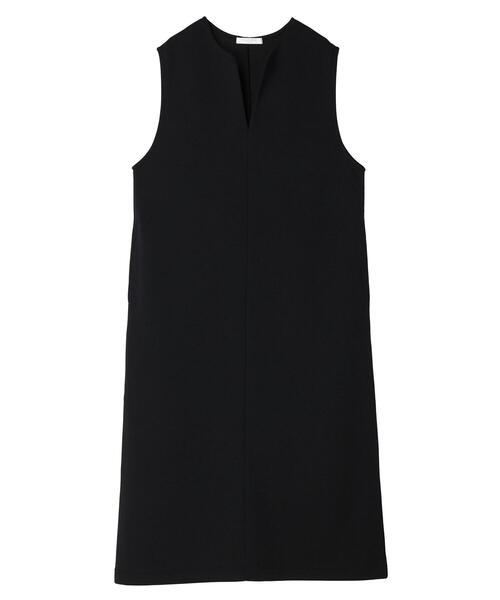 Green　Parks（グリーンパークス）の「キーネックダンボールジャンスカ（ワンピース・レディース・ベージュ/ブラック/ダークグリーン・FREE）」の19枚目の写真