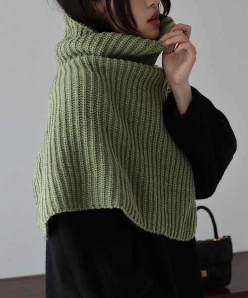 セール】ワイドリブネックウォーマー（ネックウォーマー/スヌード