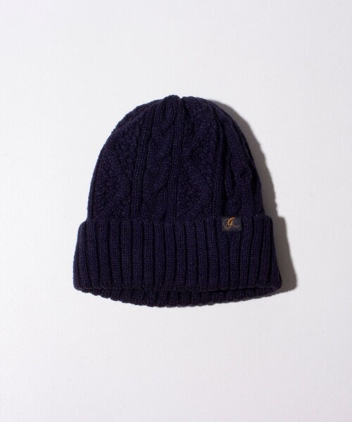 GLOSTER（グロスター）の「【GLOSTER/グロスター】ケーブル編み 裏ボア ニットワッチ ニット帽（ニットキャップ/ビーニー・メンズ・ブラック/グレー/ネイビー/グリーン/ベージュ/ライトグレー・FREE）」の15枚目の写真