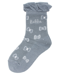 HAKKA KIDS | リボン、ロゴジャガード柄フリル付きソックス(ソックス/靴下)